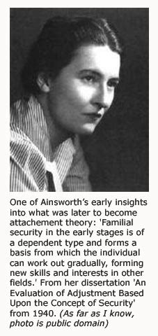 A Mary Ainsworth Biography: The Refiner of Attachment Theory