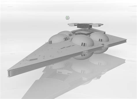 Download 3DS file Interdictor Class Star Destroyer • 3D printable ...