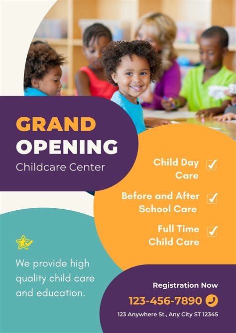 Grand Opening Daycare Flyers