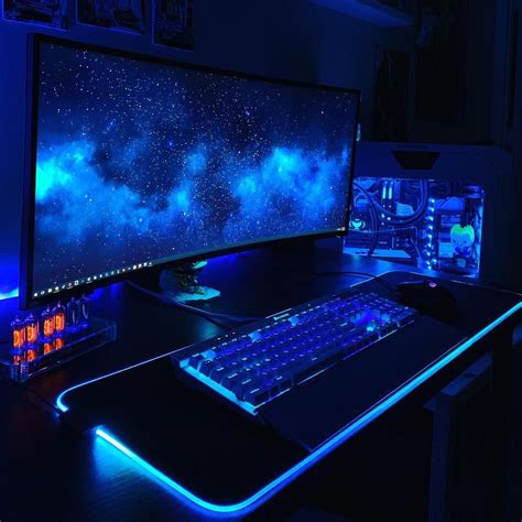 Blue Gaming Setup - 1080x1080 Wallpaper - teahub.io