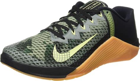 Nike Men's Metcon 6 Trail Running Shoe, Black/Limelight-Lime, 10.5 UK ...