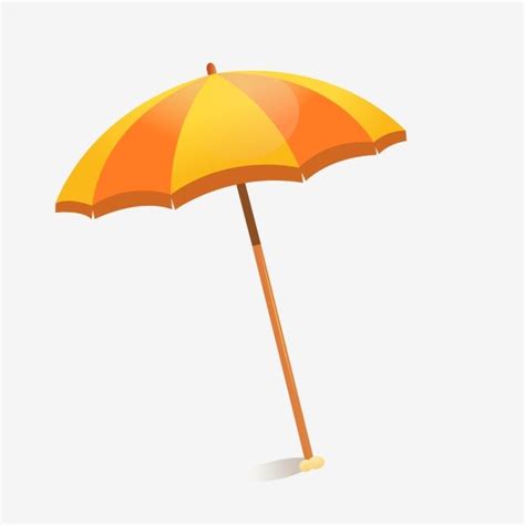 Summer Umbrella PNG Image, Cartoon Umbrellas Summer Travel Elements ...