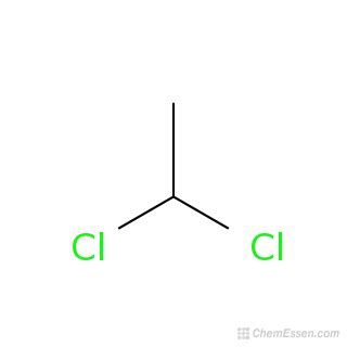 1,1-DICHLOROETHANE Structure - C2H4Cl2 - Over 100 million chemical ...