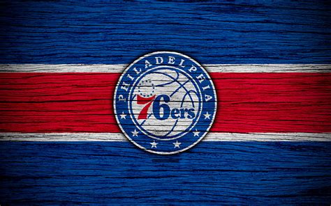 Philadelphia 76ers, NBA, wooden texture, basketball, Eastern Conference ...