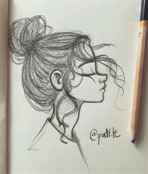 Girl Drawing Sketches, Pencil Art Drawings, Sketch Art, Art Drawings ...