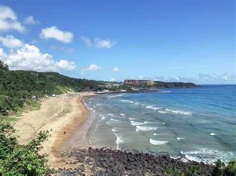 View to Jungmun Beach on Jeju island. South Korea 4256850 Stock Photo ...