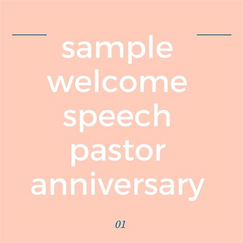 Church Welcome Speech Sample | Pastor anniversary, Welcome poems ...