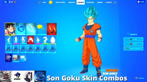 Son Goku Skin Combos (Fortnite Battle Royale) - YouTube