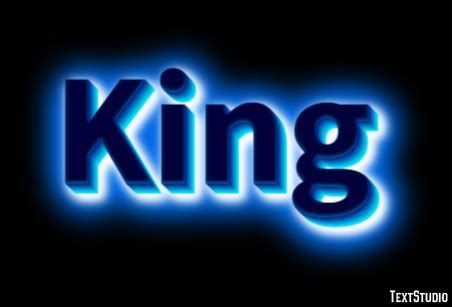 King Text Effect and Logo Design Word