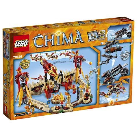 LEGO Chima 70146 Flying Phoenix Fire Temple Building Toy- Buy Online in ...