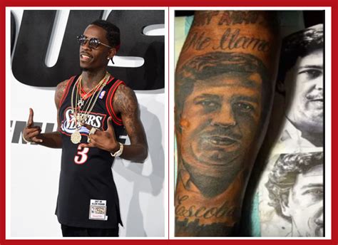 KRISJOES: RICH HOMIE QUAN TATTOOS DRUG LORD ''PABLO ESCOBAR'' ON HIS ARM