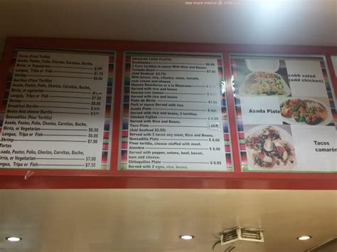 Online Menu of Tacos El Primo Restaurant, Los Angeles, California ...