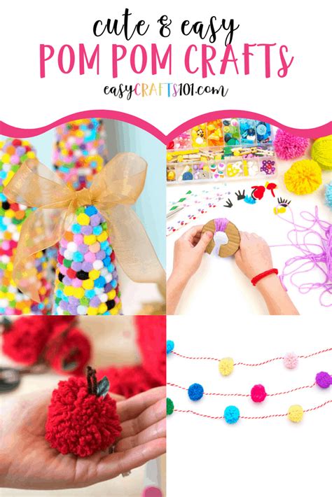 Easy Pom Pom Craft Ideas - Easy Crafts 101