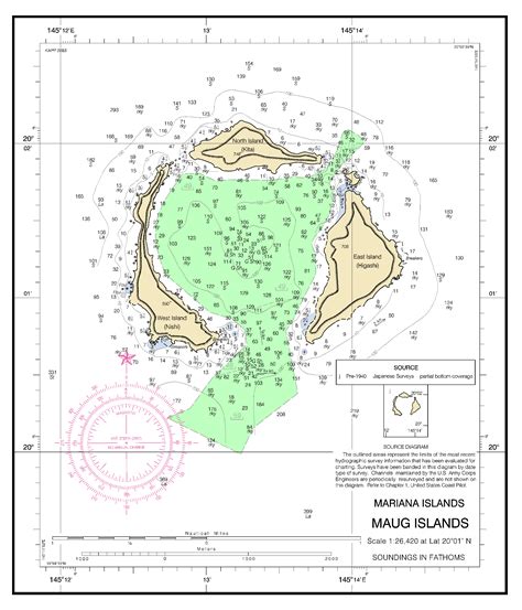 MARIANAS MAUG ISLANDS nautical chart - ΝΟΑΑ Charts - maps