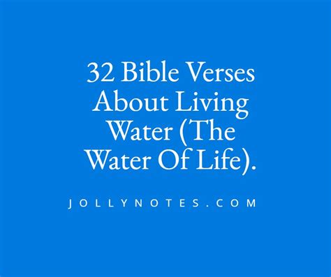 32 Bible Verses About Living Water, The Water Of Life. – Daily Bible ...