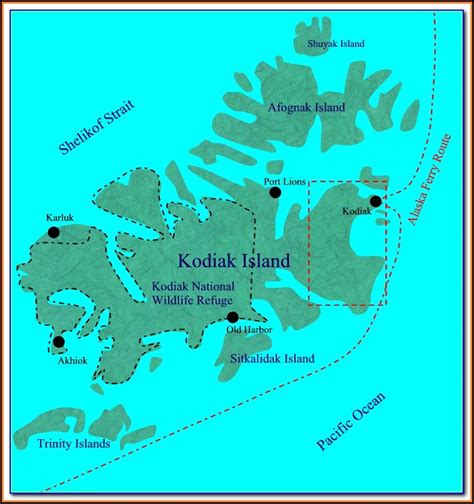 Topo Map Of Kodiak Island - map : Resume Examples #pv9w60e27A