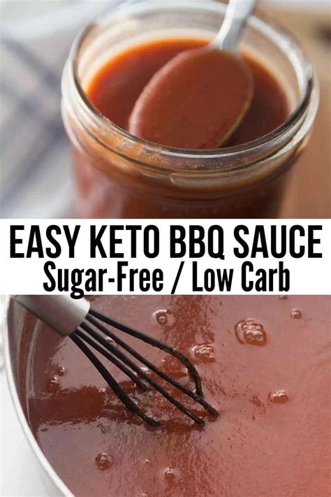 Homemade Low Carb Sugar-Free BBQ Sauce {keto friendly} | Recipe | Keto ...