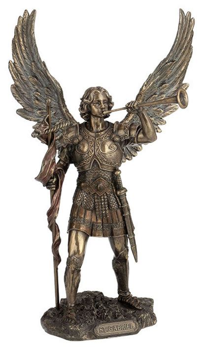 Archangel, St Gabriel Statue - Traditional - Decorative Objects And ...