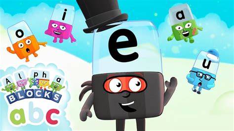 Alphablocks - Magic E and Other Vowels! | Home School Help | Phonics ...