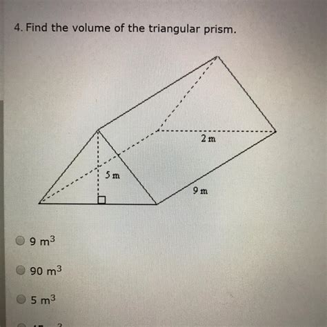 Formula for finding volume of triangular prism - molisix