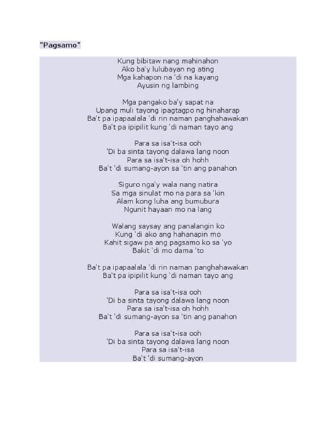 Arthur Nery Lyrics | PDF