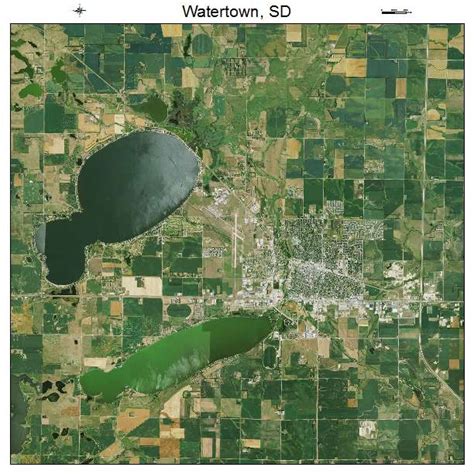 Aerial Photography Map of Watertown, SD South Dakota