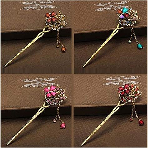 Women Retro Ethnic Ancient Classic Hairpins for Wedding Hair ...