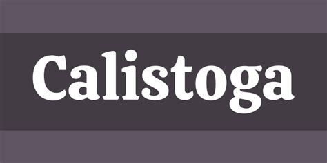 Calistoga Font Free by Yvonne Schüttler » Font Squirrel