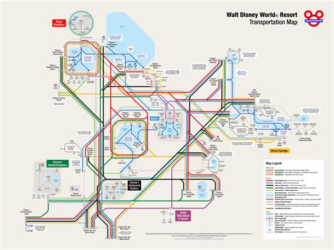 Walt Disney World Transportation Map - Transport Informations Lane