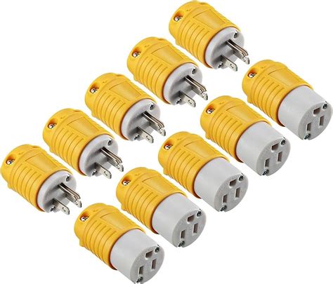 Twist Lock Adapter Grounding Plug Set, 30 AMP Extension, 53% OFF