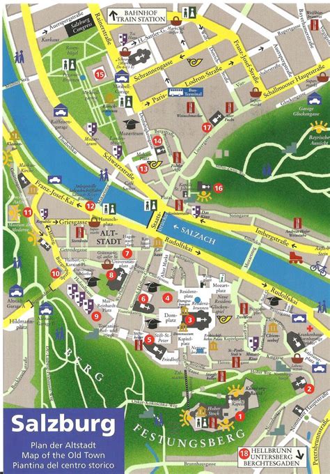 Salzburg City Map Printable