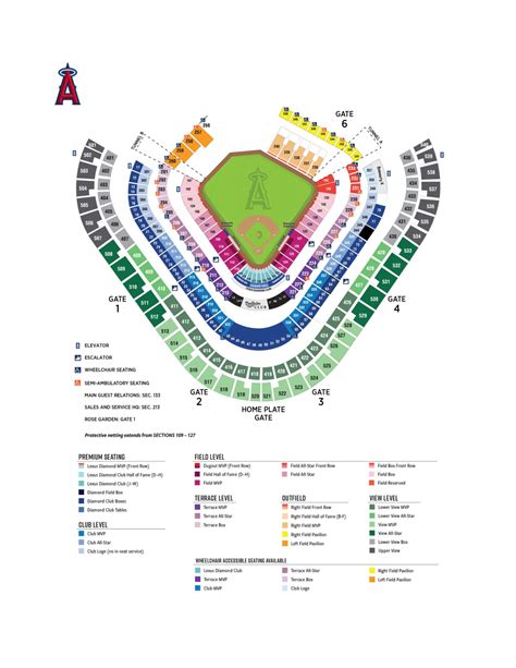 Angel Stadium Seating Map | Los Angeles Angels