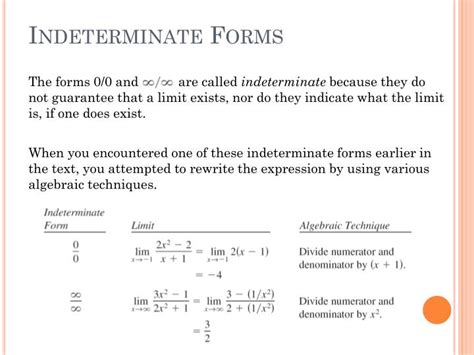 PPT - Indeterminate Forms PowerPoint Presentation, free download - ID ...