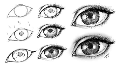 How to Draw an Female Eye Step by Step | Realistic eye drawing, Eye ...