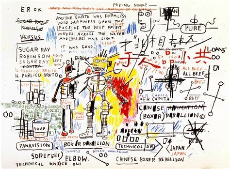 Boxer Rebellion - Jean-Michel Basquiat - WikiArt.org - encyclopedia of ...