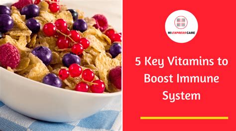 5 Key Vitamins to Boost Immune System