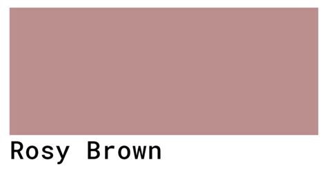 Rosy Brown Color Codes - The Hex, RGB and CMYK Values That You Need