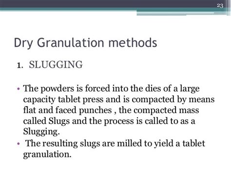 Pharmaceutical Granulation