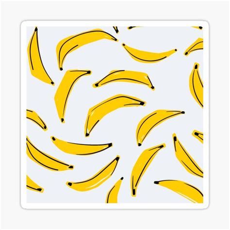 "BANANA ART" Sticker for Sale by gloriazortiz | Redbubble