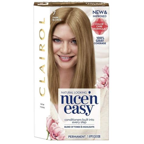 Clairol Nice 'n Easy Hair Color, Natural Dark Blonde, Blend of Tones ...