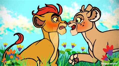 Kion and Tiifu by YoungLadyArt on DeviantArt