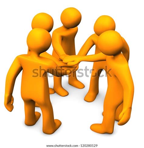 Five Cartoon Character Best Friends White Stock Illustration 120280129 ...