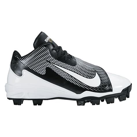 NEW Youth Nike Swingman Legend MCS BG Baseball Cleats White / Black ...