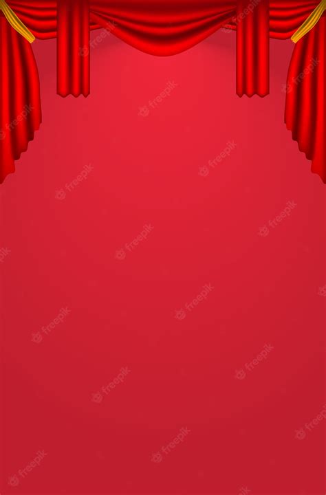 Premium Vector | Realistic theater curtains