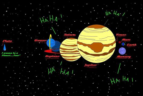 Planet Party...Poor Pluto by KouNaraishi on DeviantArt