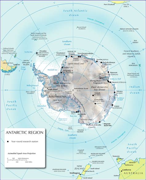 Map Of Antarctic Stations - Map Of New Hampshire