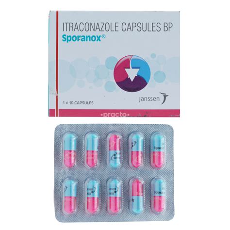 Sporanox 100 MG Capsule - Uses, Dosage, Side Effects, Price ...