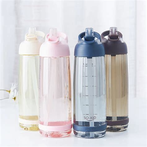 1000ml-Outdoor-Water-Bottle-with-Straw-Sports-Bottles-Eco-friendly-with ...