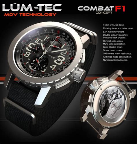 LUM-TEC Combat F1 Concept Watch | aBlogtoWatch