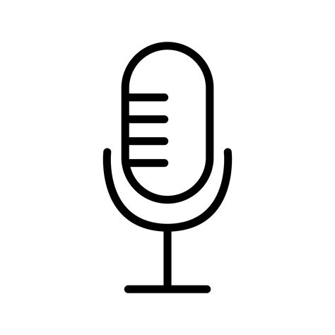 Microphone Icon Vector Illustration 422662 Vector Art at Vecteezy